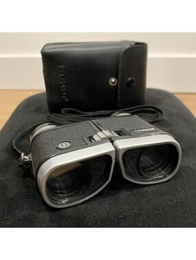 Tasco 533 Binoculars 3x28 Vintage With Tasco Case Compact Retro Birdwatching